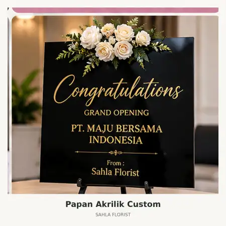 Papan Bunga Akrilik Sukomanunggal